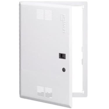 Imagem de Leviton 47605-21S Porta de mídia estruturada premium ventilada com dobradiça de 53 cm, branca