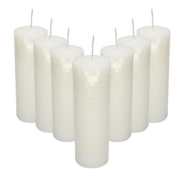 Imagem de Velas 7 Dias Branca Com Celofane Transparente