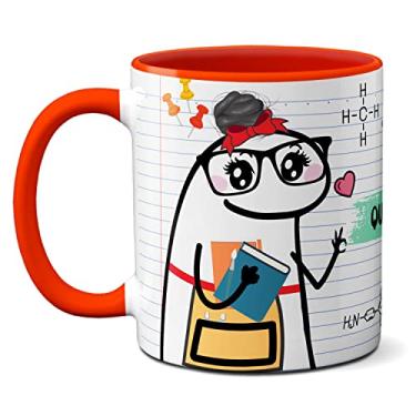 Imagem de Caneca Feliz Dia Professora Química Legal Presente Criativo (Vermelha)