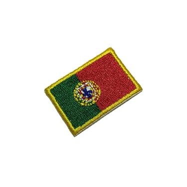 Imagem de BPPTT031 Bandeira Portugal Patch Bordado Termo Adesivo