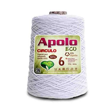 Imagem de Barbante Apolo Eco N6 Círculo 600g (Branco 8001)