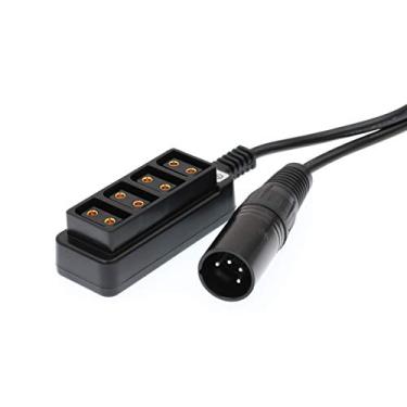 Imagem de Cabo de cubo fêmea DRRI 4 pinos XLR para 4 portas Dtap para bateria Anton Bauer/câmera ARRI vermelha