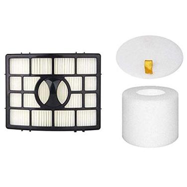 Imagem de Filtros JJSS NV650 para aspiradores de pó de elevação alimentados por rotor Shark AX950, AX951, AX952, AZ1000W, AZ1002, AZ1002BRN, NV650 NV651 NV652 NV750 NV751 NV752 NV830. Substitui a peça # XFF650 & XHF650