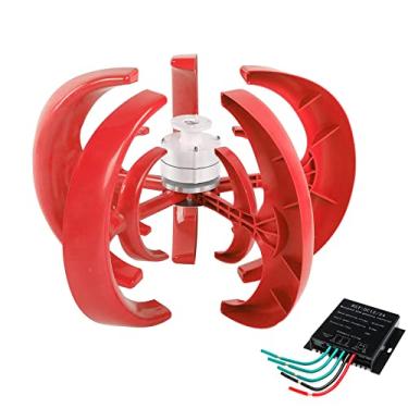 Imagem de Geradores de alta eficiência de 10000W para kit de uso doméstico, kit de motor de 12V/24V/48V do kit de motor vertical Energy de moinho de vento+ pequeno gerador de turbinas eólicas para uso doméstico,48v