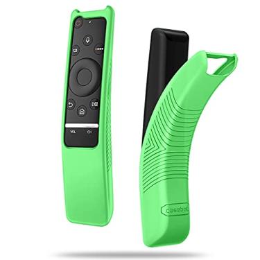 Imagem de Fintie Capa protetora compatível com Samsung Smart TV Remote Controller BN59 Series, CaseBot Capa de silicone antiderrapante à prova de choque, verde brilha no escuro