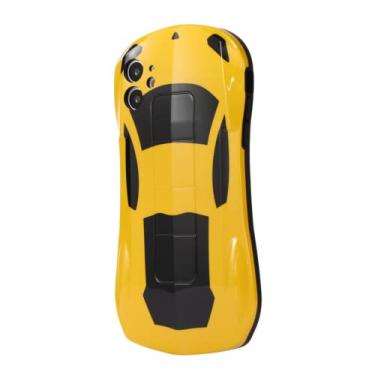 Imagem de BELTBE Capa de telefone personalizada para iPhone 14 Pro Max em forma de carro esportivo resistente a arranhões e quedas para iPhone 11 12 13 Pro Max Mini XR XS 14 Plus SE 7 8 capa macia (amarelo, iPhone XR)