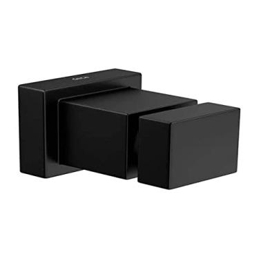Imagem de Acabamento para registro de gaveta até 1" Cubo, Black Matte, Deca, 4900.BL86.PQ.MT