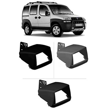 Imagem de Moldura De Painel 2 Din Doblo 2000 2001 2002 2003 2004 2005 2006 2007 2008 2009 2010 2011 2012 2013 2014 2015 2016 2017 Para Cd Dvd 2 Dins (Preto)