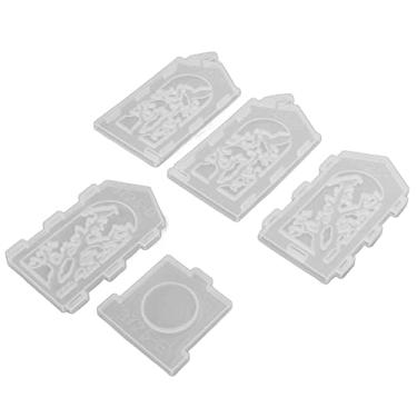 Imagem de Moldes de resina silicone, elástico castiçal silicone molde durável reutilizável para porta-velas DIY para ornamentos