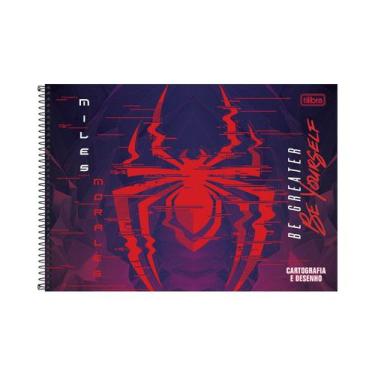 Imagem de Caderno Cartografia Spider Man Game 80 Folhas Tilibra