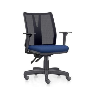 Imagem de Cadeira Addit Ergonômica 4124 Nr17 Da Abnt Regulagem Braço