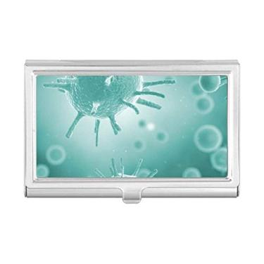 Imagem de Porta-cartões de visita com estampa de microscópio de imagem de criatura, porta-cartões
