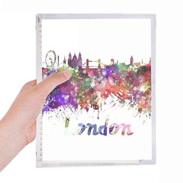 Imagem de Caderno de aquarela London Britain City com folhas soltas e diário recarregável