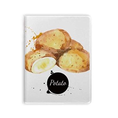 Imagem de Caderno de batata vegetal saboroso e saudável para aquarela, capa de goma