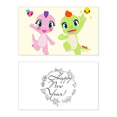 Imagem de Dinosaur Kingdom Love You New Year Festival Cartão de felicitações Bless Message Present