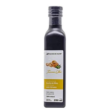 Imagem de Azeite de oliva extra virgem com açafrão - Folhas de Oliva - 250ml