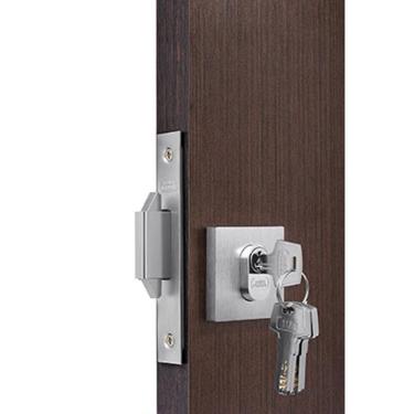 Imagem de Fechadura Máquina 45 Porta Correr Roseta Quadrado Cromado