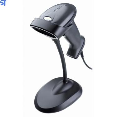 Imagem de Leitor Código Barras Boleto Bancário Usb Laser 2.0 + Suporte