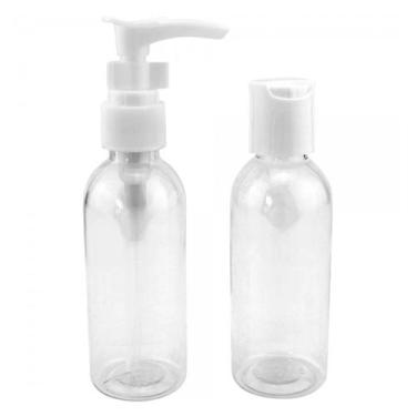 Imagem de Kit Viagem 2 Frascos Shampoo Condicionador Creme Necessaire - Clink