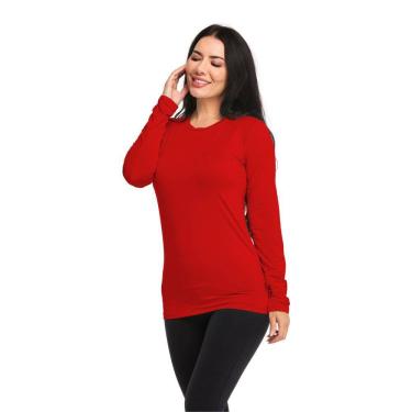 Imagem de Camiseta Manga Longa Feminina Dry Fit Uv Elastano