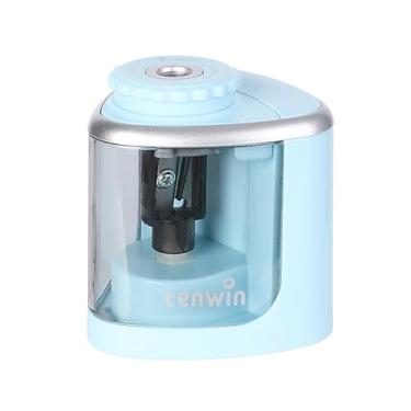 Imagem de CIADAZ Apontador de lápis elétrico portátil alimentado por bateria para suporte de lápis de 6-8 mm Modo manual para alunos Artistas Casa Escola Sala de aula Escritório