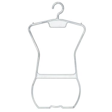 Imagem de Cabide Silhueta Biquíni Adulto Organizador Expositor de Roupas Transparente Plástico