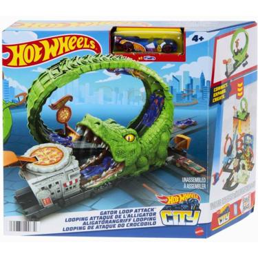 Imagem de Pista Hot Wheels City Nemesis Gator Pizza Shop HKX39 Mattel