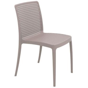 Imagem de Cadeira Tramontina Isabelle Em Polipropileno E Fibra De Vidro Camurça Tramontina