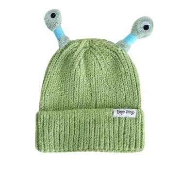 Imagem de Gorro de inverno masculino - Gorro que brilha no escuro com tentáculos dobráveis,Bonés de malha confortáveis para homens e mulheres, chapéu de inverno Pinnkl