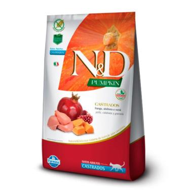 Imagem de Ração N&D Pumpkin Gatos Adultos Castrado Frango 7,5kg
