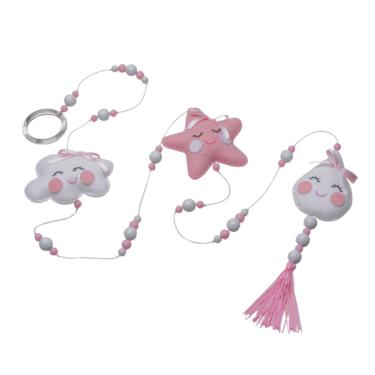 Imagem de Pingente De Cortina Chuva De Amor Rosa Quarto Bebê Infantil (