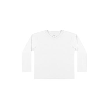 Imagem de Infantil - Camiseta em Meia Malha Penteada Branco Elian 1 Branco  menino