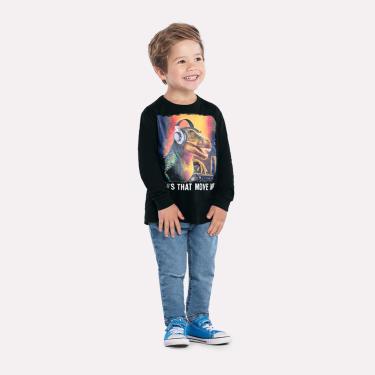 Imagem de Infantil - Camiseta Menino com Estampa de Dinossauro Kyly Preto  menino