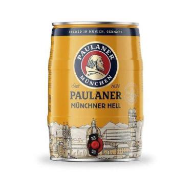Imagem de Barril Paulaner Cerveja Munich Lager Hell Puro Malte 5 Litros