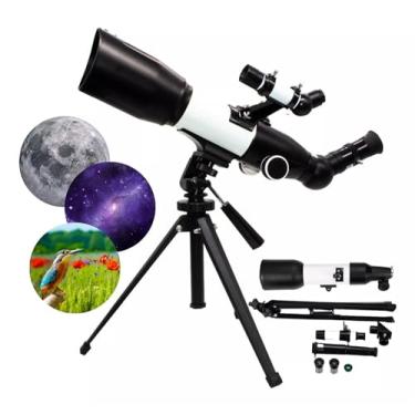 Imagem de BAOERYAA Telescópio Astronômico Profissional,Telescópio Monocular Com Tripé Star Finder - Hd Profissional Abertura De 60mm Lentes H20 Mm E H6mm Telescópio Educacional Infantil Telescópio Refrator