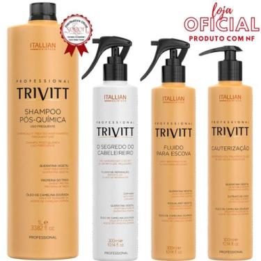 Imagem de Trivitt - Shampoo 1L + Segredo Do Cabeleireiro + Cauterização + Fluido