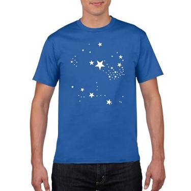 Imagem de Camiseta masculina e feminina Sky Stars Graphics Shirt, Azul, G