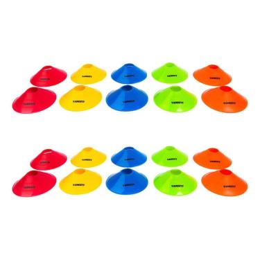 Imagem de Kit Chapéu Chinês Cones Treino Funcional 20 unidades Yangfit-Unissex