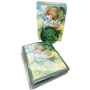 Imagem de Capas para cartas e caixa de baralho Professor Juniper - Protetores de baralho Pokemon x65 - com moeda
