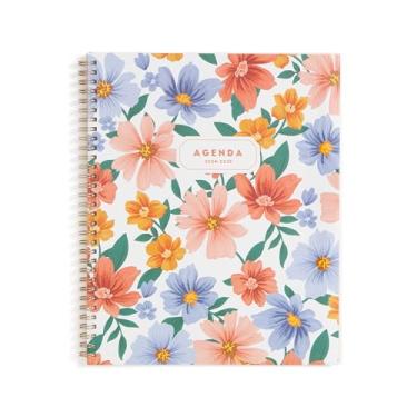 Imagem de Blue Sky Agenda de aulas semanal e mensal para professores de ano acadêmico 2024-2025, 21,6 cm x 28 cm, capa flexível, encadernada, Kalinda (150647)