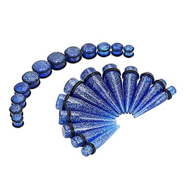 Imagem de Qmcandy Kit de alargador grande de 24 peças, alargador de orelha, 00G-20 mm, conjunto de alargadores de túnel de acrílico grande, Acrílico, borracha, Zircônia cúbica