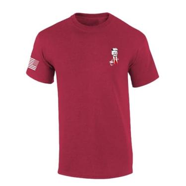 Imagem de Trenz Shirt Company Camiseta masculina de manga curta divertida Trump Red Tie, Cereja Antiga, XXG