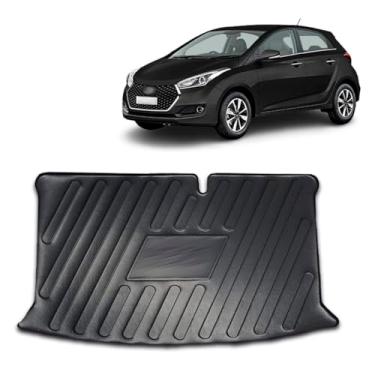 Imagem de Protetor de Porta-Malas Adaptável para Hb20 Hatch 2020 2021 2022 2023 Em Relevo Tapete Bandeja sem Tampa Elevada