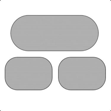 Imagem de Quabra Sol Protetor Solar Tecido Carro C/ Kit 2 Lat 1 Tras