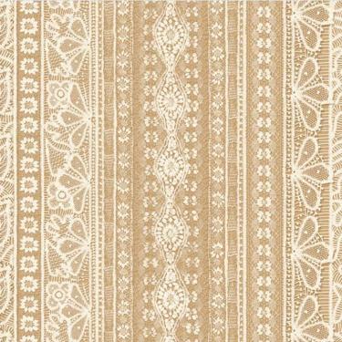 Imagem de Papel de Parede Martha Medeiros Aspecto Têxtil Laranja AI5032