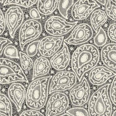 Imagem de Papel de Parede Martha Medeiros Aspecto Têxtil Preto AI5010