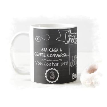 Imagem de Caneca Estampa Efeito Giz de Lousa Presente Mãe