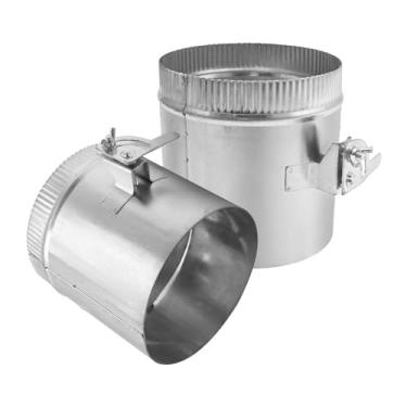 Imagem de EATAKWARD Amortecedor de retrocesso de 15 cm para duto HVAC manual de volume ajuste do amortecedor de fluxo de ar ramo de dutos HVAC Balanceamento de ar para sistema de ventilação de ar 2 peças