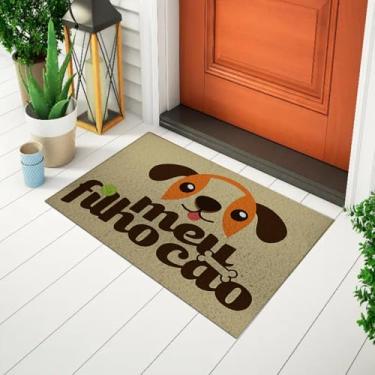 Imagem de Capacho Divertido De Porta Decorativo Frase - Meu Filho Cão Ca1764