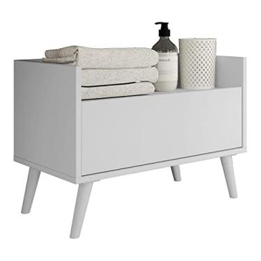 Imagem de Gabinete Armário Banheiro 80cm Retrô Multimóveis V5000 Branco